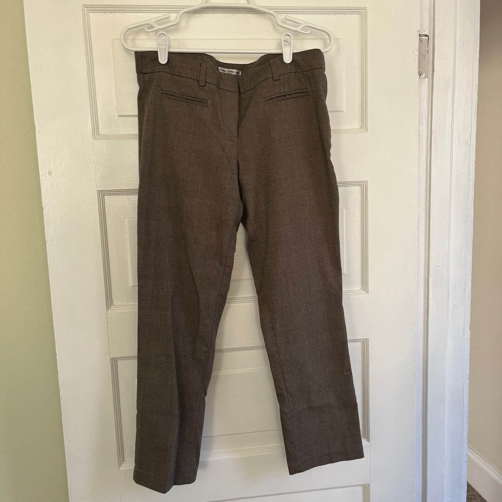 Dalia Collection Women’s Tailored Tan Dress Pants